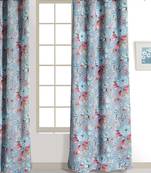 Swayam Multicolour Colour Floral Printed Eyelet Curtain