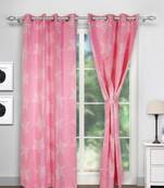 Swayam Multicolour Colour Floral Printed Eyelet Curtain