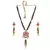 Carnation Pink & Maroon Necklace Set