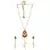 Fuschia Pink & Green Necklace Set