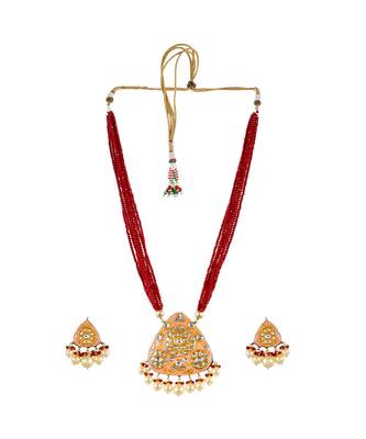 Coral Peach Necklace Set 2