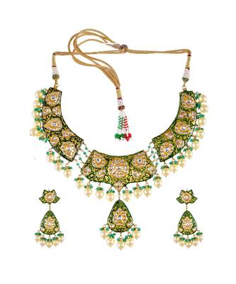 Emerald Green Hasli Style Necklace Set 3