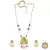 Pistachio Green Necklace Set with Ring