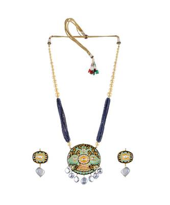 Ebony Black Necklace Set 2