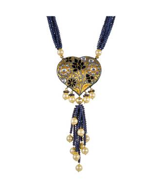 Grey Heart Style Necklace Set 3