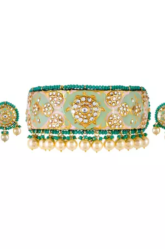 Pastel Choker Style Necklace Set