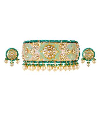 Pastel Choker Style Necklace Set 3