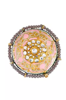Ivory & Pink Adjustable Ring