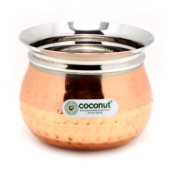 Stainless Steel Cookware Iveo Hammered Handi 1 Unit Capacity 350 ML 1