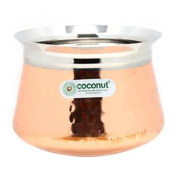 Stainless Steel Cookware Braun Hammered Handi 1 Unit Capacity 350 ML 1