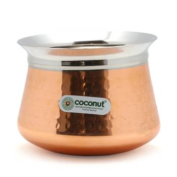 Stainless Steel Cookware Braun Hammered Handi 1 Unit Capacity 350 ML 2