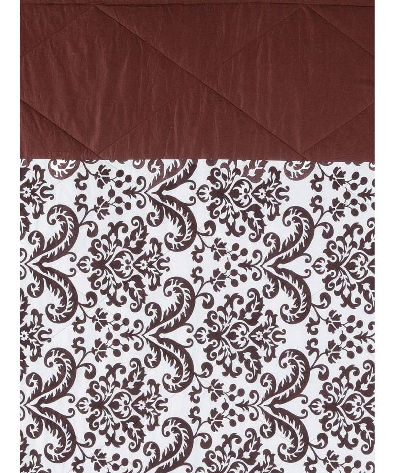 Swayam Choco Colour Solid Plain Eyelet Curtain