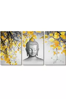 999Store white Buddha printed Canvas painting