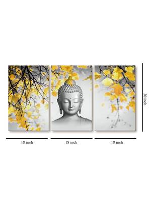 999Store white Buddha printed Canvas painting 5