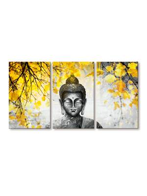 999Store Meditating  Dark buddha printed  Canvas painting 2