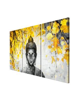 999Store Meditating  Dark buddha printed  Canvas painting 3