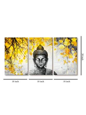 999Store Meditating  Dark buddha printed  Canvas painting 5
