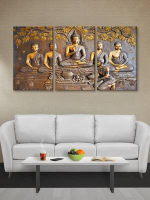 999Store Golden Buddha meditating printed Canvas painting 1