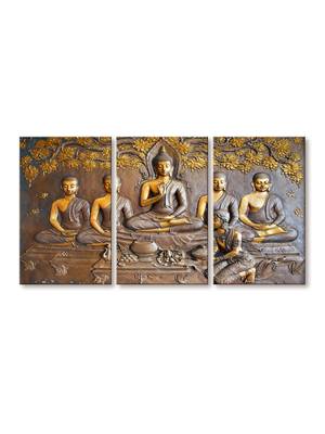 999Store Golden Buddha meditating printed Canvas painting 2