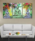 999Store Three buddha printed Canvas painting