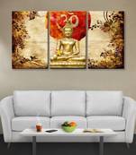 999Store Golden Buddha and OM printed Canvas painting