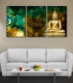 999Store Golden Buddha meditating Canvas painting