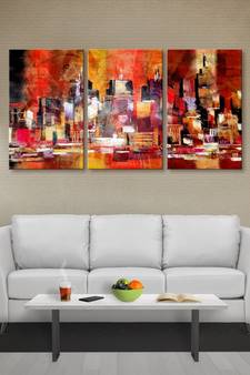 999Store Abstract colorful printed Canvas painting