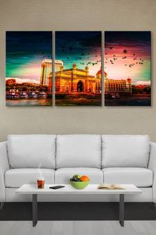 999Store Mumbai city printed Canvas painting