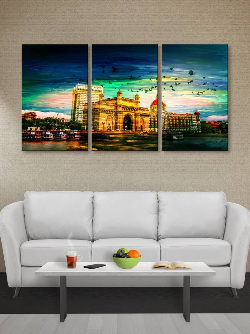 999Store Mumbai city printed Canvas painting