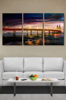 999Store Long bridge printed Canvas painting