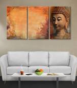 999Store Brown buddha printed  Canvas painting