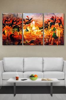 999Store Historical war fight printed Canvas painting