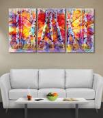 999Store colorful tree printed Canvas painting