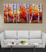 999Store colorful tree printed Canvas painting