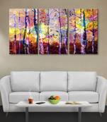 999Store colorful tree printed Canvas painting