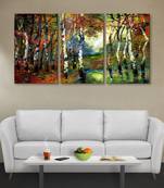 999Store colorful tree printed Canvas painting
