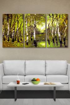 999Store colorful tree printed Canvas painting