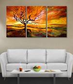 999Store colorful abstract leaveless Tree Canvas painting