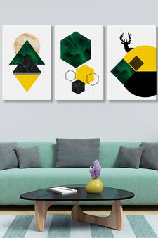 999Store  Geometric Art Panels Canvas Painting