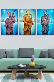 999Store  I&ian Insturmental Panels Canvas Painting