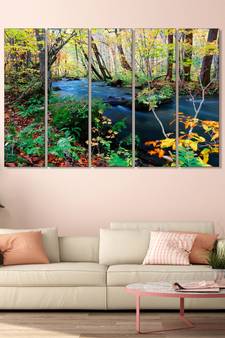 999Store Natural scenery  MDF Wall Art Panels for Living Room