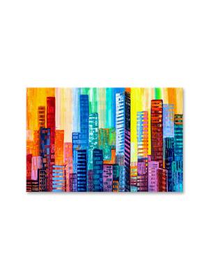 999Store  Beautiful Building Art Framed Canvas Painting  (Cnvas_24X36 Inch _Multi) 1