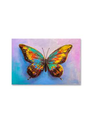 999Store  Beautiful Butterfly Art Framed Canvas Painting  (Cnvas_24X36 Inch _Multi) 1