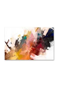 999Store  Beautiful Abstract Multi Color Framed Canvas Painting  (Cnvas_24X36 Inch _Multi)