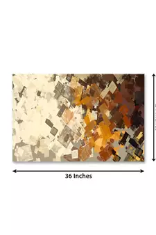 999Store  Abstract Morden Art Framed Canvas Painting  (Cnvas_24X36 Inch _Brown)