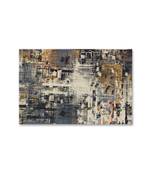999Store  Abstract Morden Art Multi Color Framed Canvas Painting  (Cnvas_24X36 Inch _Brown)
