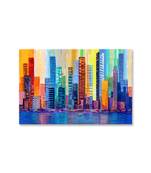 999Store  Beautiful Building Art Framed Canvas Painting  (Cnvas_24X36 Inch _Multi)