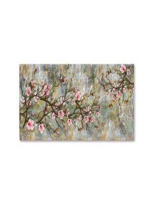 999Store  Flowers And Tree Morden Art Framed Canvas Painting  (Cnvas_24X36 Inch _Grey) 1