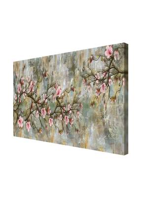 999Store  Flowers And Tree Morden Art Framed Canvas Painting  (Cnvas_24X36 Inch _Grey) 2