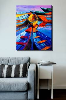 999Store    Blue Canvas home_decor paintings